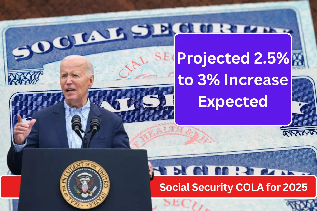 Social Security COLA for 2025 Projected 2.5 to 3 Increase Expected